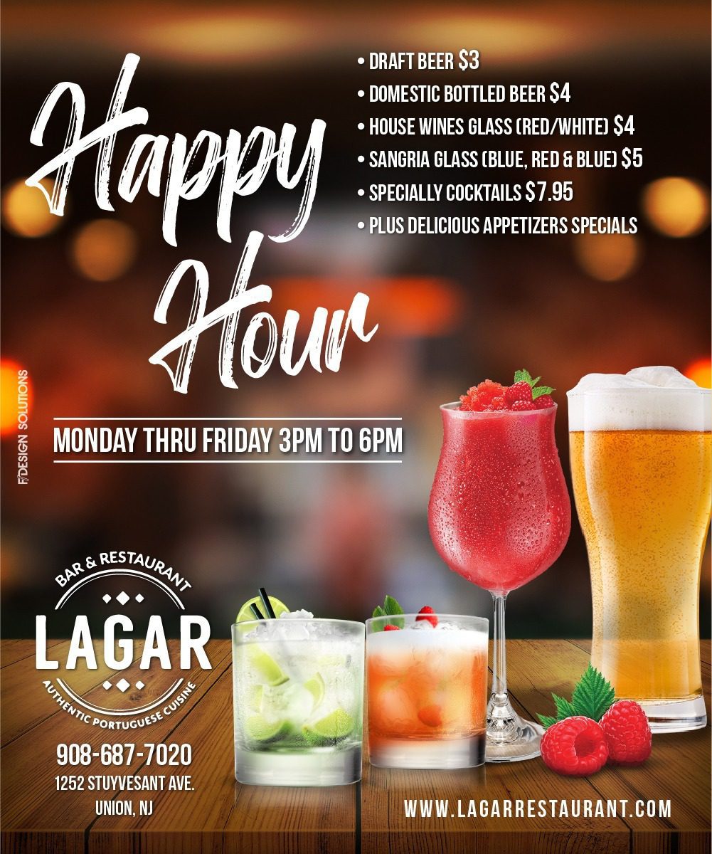 Happy Hour Specials In Union NJ Lagar Restaurant